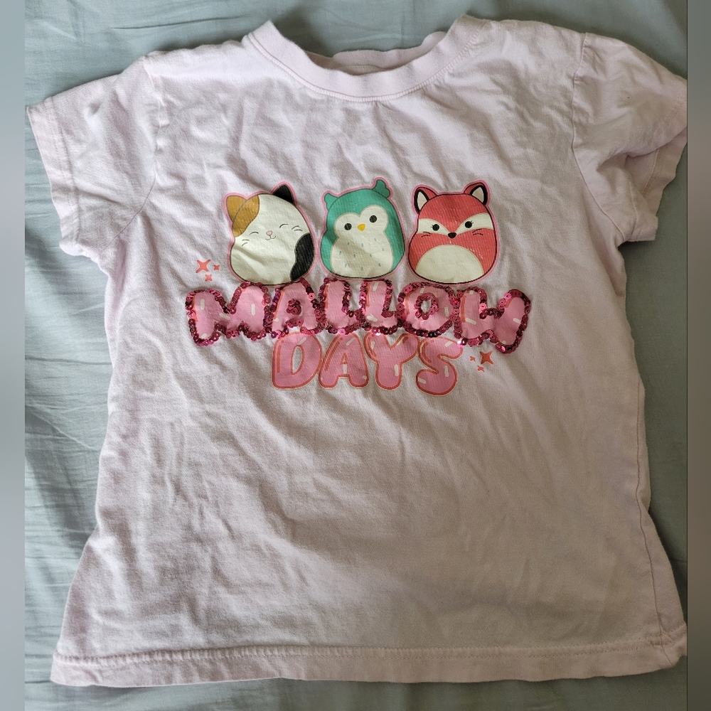 Original Squishmallows Size L Light Pink Tee